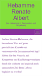 Mobile Screenshot of hebammeweb.de